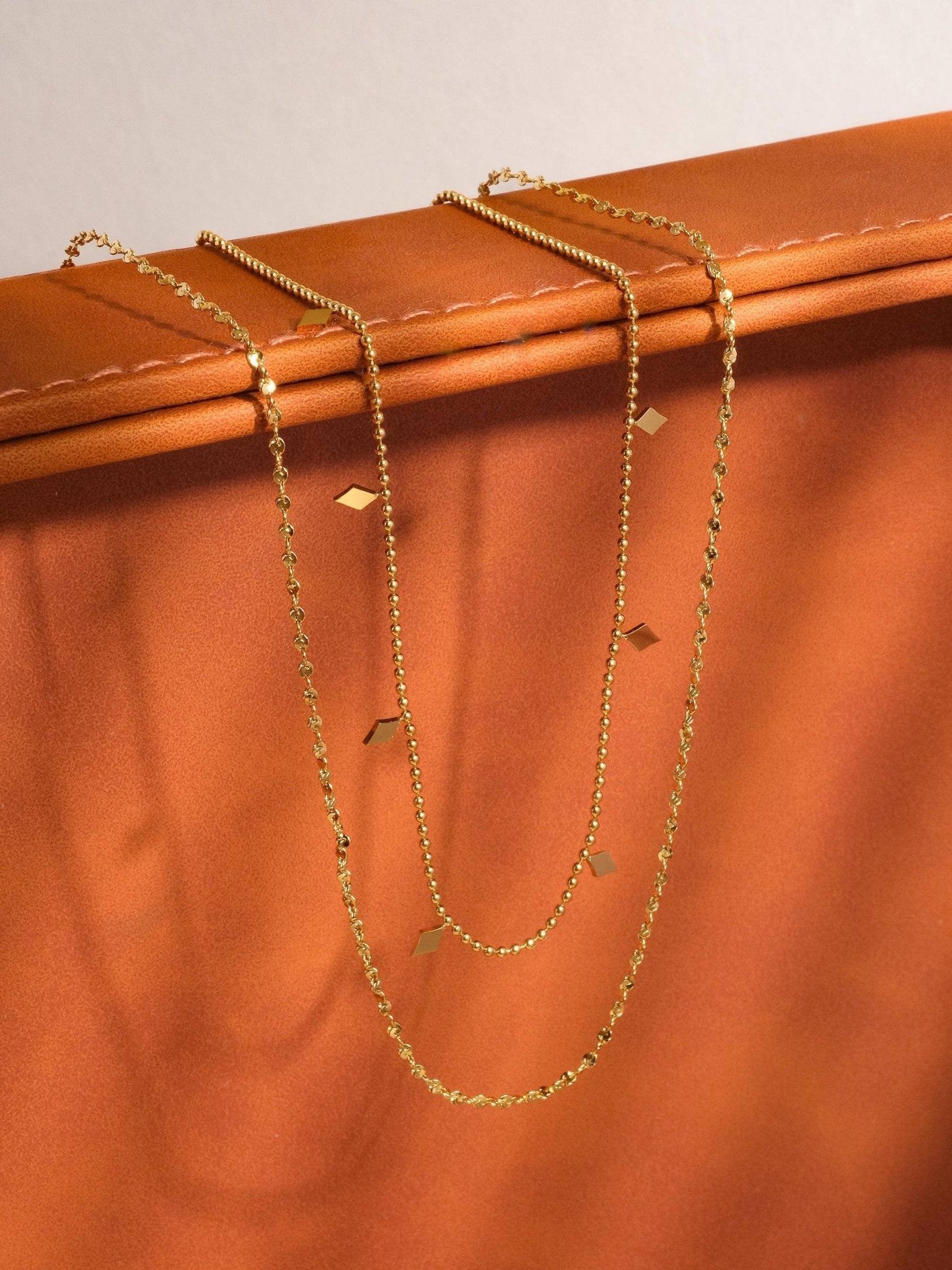 18K Gold Non - Tarnish Layered Tassel Necklace - Purpose + Passion Boutique