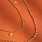 18K Gold Non - Tarnish Layered Tassel Necklace - Purpose + Passion Boutique