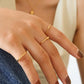 18K Gold Non - Tarnish Minimalist Band Rings - Purpose + Passion Boutique