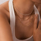 18K Gold Non - Tarnish Stacked Pearl Chain Necklace - Purpose + Passion Boutique