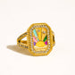 18K Gold Non - Tarnish Statement Ring - Purpose + Passion Boutique