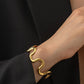 18K Gold Non - Tarnish Wavy Bold Statement Bracelet - Purpose + Passion Boutique