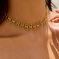 18K Gold Patterned Choker - Purpose + Passion Boutique