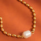 18K Gold Pearl Ball Chain Necklace - Purpose + Passion Boutique