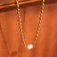 18K Gold Pearl Ball Chain Necklace - Purpose + Passion Boutique