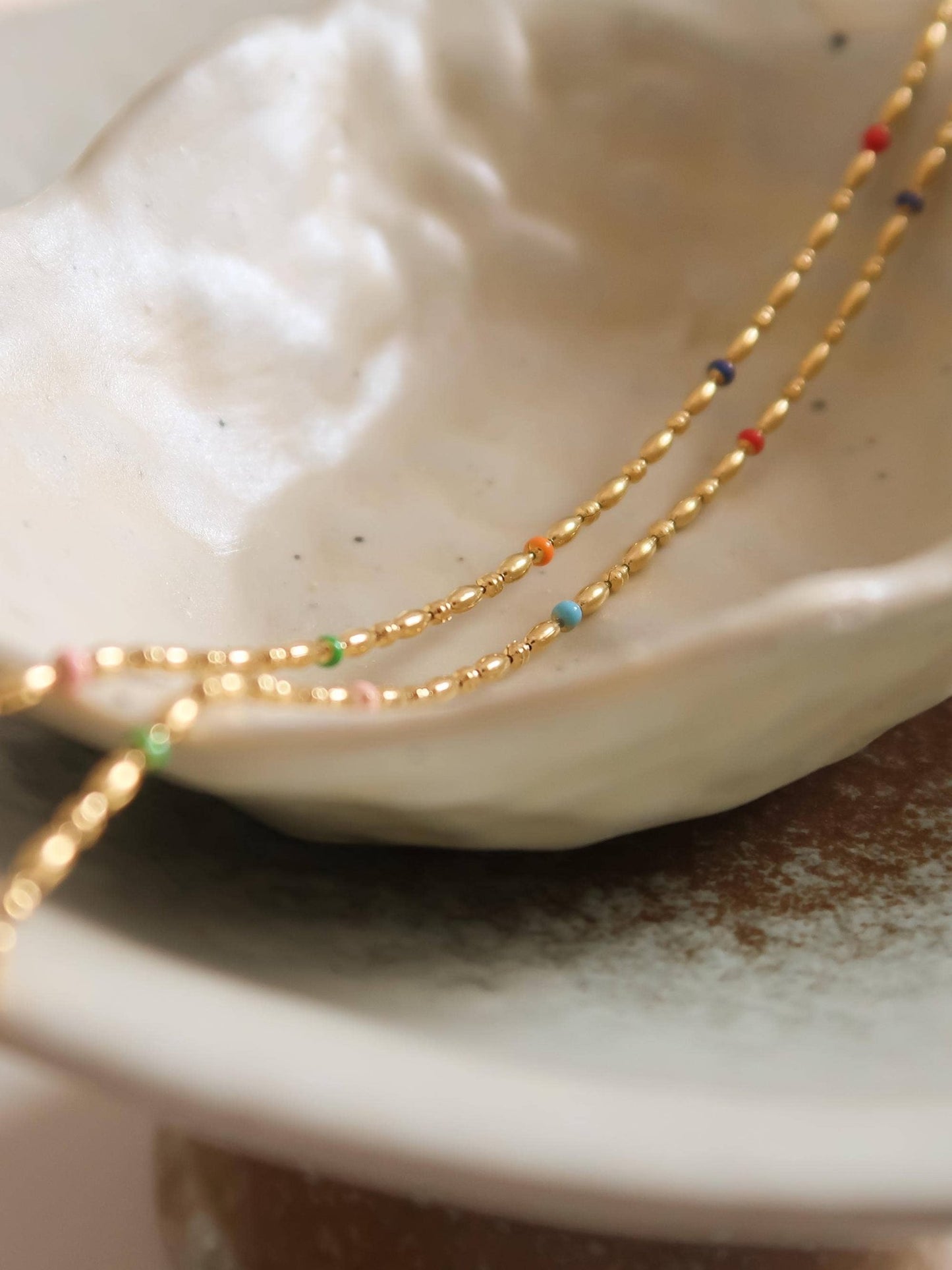 18K Gold Petite Beaded Necklace - Purpose + Passion Boutique