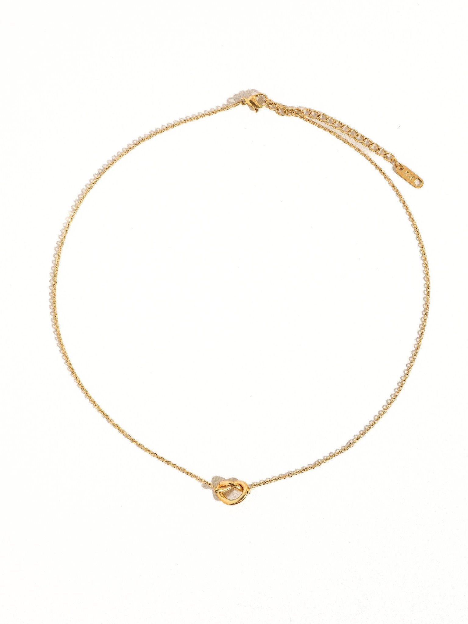 18K Gold Petite Heart Necklace - Purpose + Passion Boutique