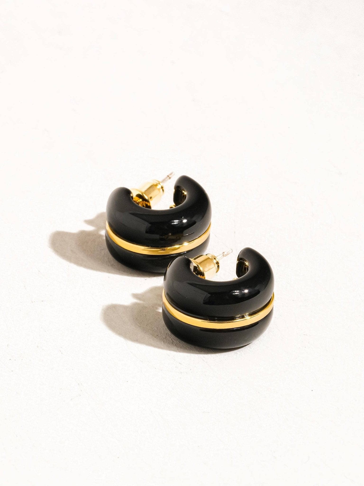 18K Gold Small C Hoop Earring - Purpose + Passion Boutique