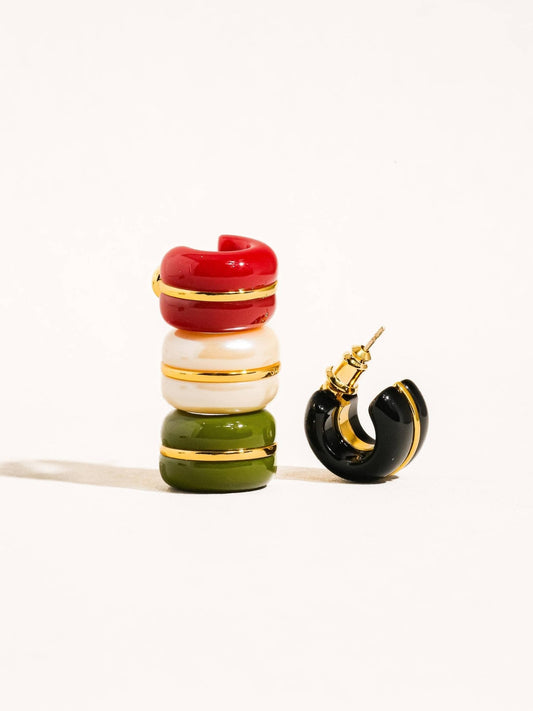 18K Gold Small C Hoop Earring - Purpose + Passion Boutique