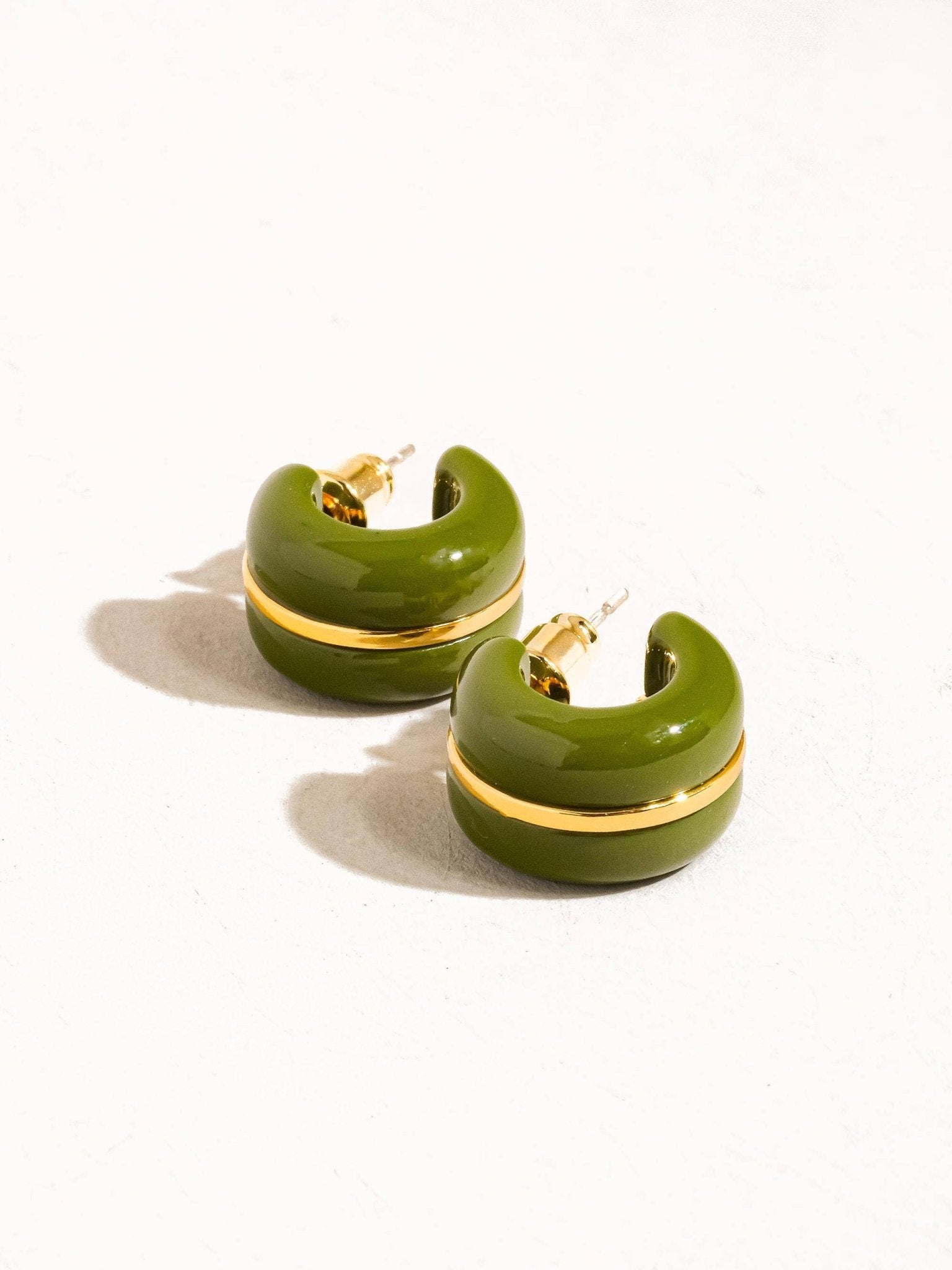 18K Gold Small C Hoop Earring - Purpose + Passion Boutique