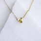 18K Gold SS Olive Zircon Geometric Necklace - Purpose + Passion Boutique