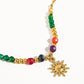 18K Gold Sun Necklace with Beads - Purpose + Passion Boutique