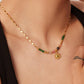 18K Gold Sun Necklace with Beads - Purpose + Passion Boutique