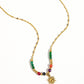 18K Gold Sun Necklace with Beads - Purpose + Passion Boutique
