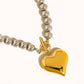 18K Gold Two Tone Heart Necklace - Purpose + Passion Boutique