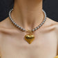 18K Gold Two Tone Heart Necklace - Purpose + Passion Boutique