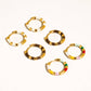 18K Gold Vintage Enamel Hoop Earring - Purpose + Passion Boutique