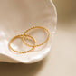 18K Non - Tarnish Minimalist Thin Braided Ring - Purpose + Passion Boutique