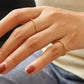 18K Non - Tarnish Minimalist Thin Braided Ring - Purpose + Passion Boutique