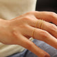 18K Non - Tarnish Minimalist Thin Braided Ring - Purpose + Passion Boutique