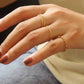 18K Non - Tarnish Minimalist Thin Braided Ring - Purpose + Passion Boutique