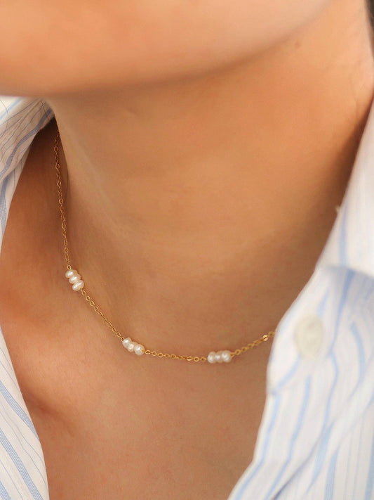 18K Petite Multi - Pearl Chokers - Purpose + Passion Boutique