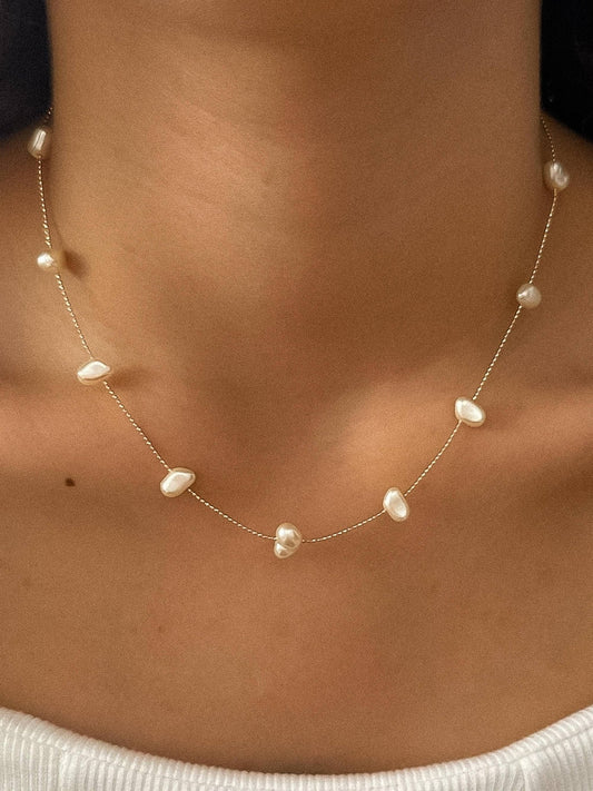 18K Petite Pearl Necklace - Purpose + Passion Boutique