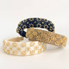 Beaded Metallic Starburst Mesh Padded Headband