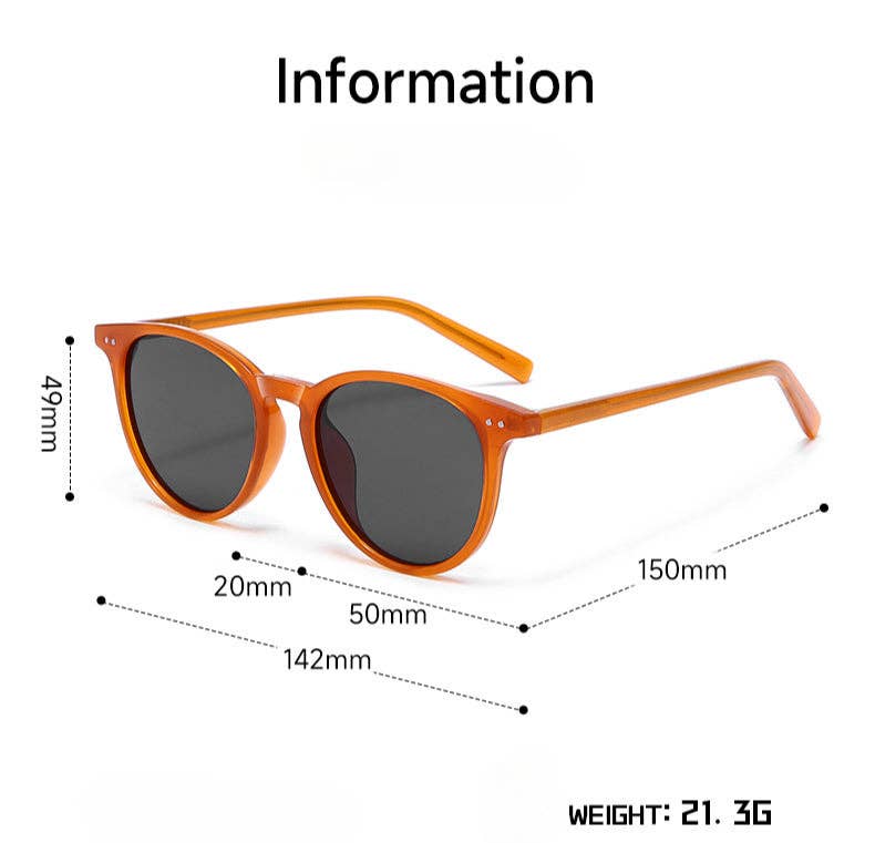 Vintage Round Polarized Simple Sunglasses