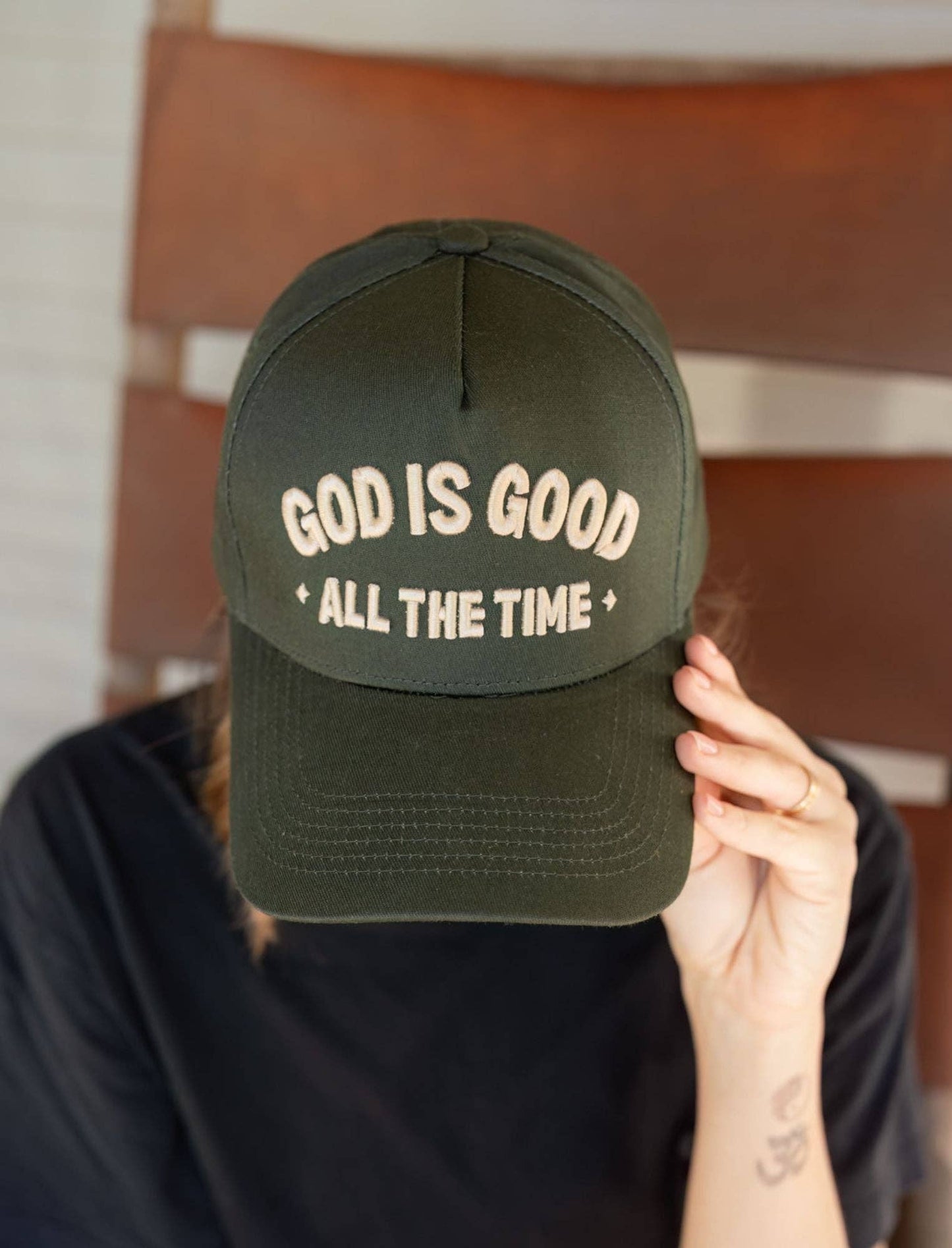 God is Good Embroidered Hat
