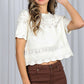 Cotton Crochet Casual Knitted Sweater