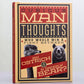 Curious Man Thoughts Book