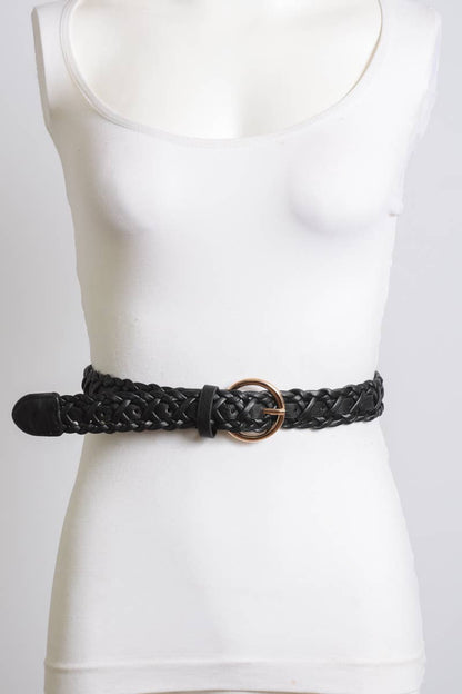 Double Braided Belt with Buckle