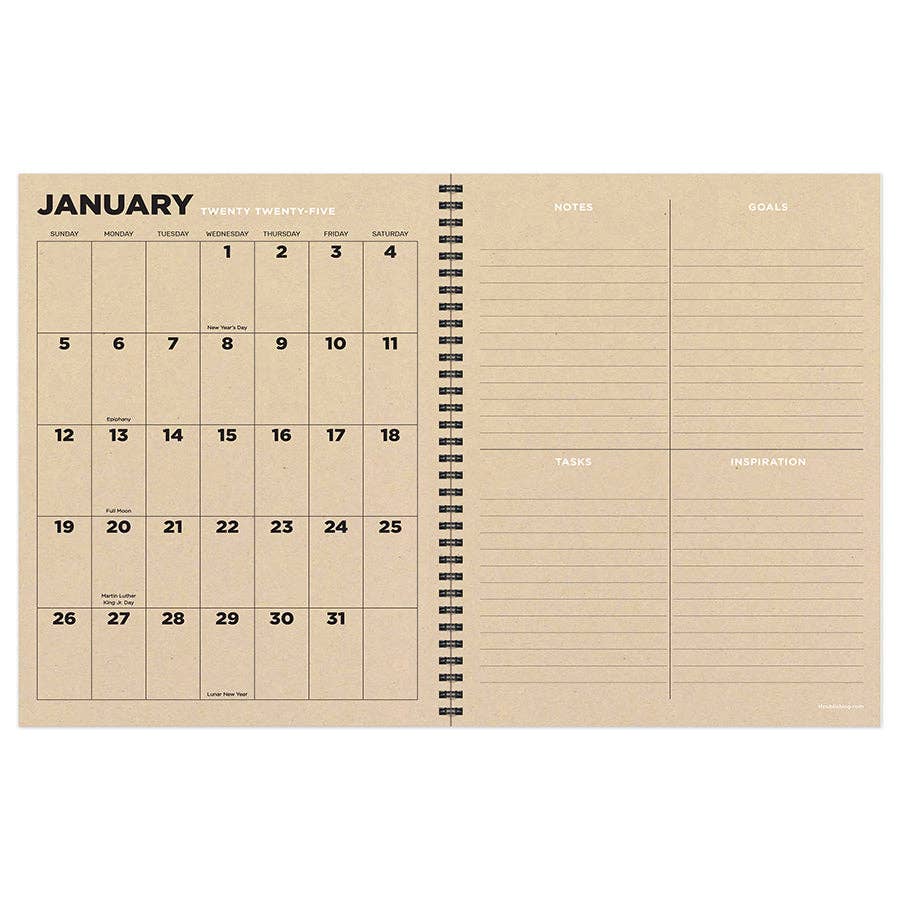 2025 Geometric Large Weekly Monthly Planner - Purpose + Passion Boutique