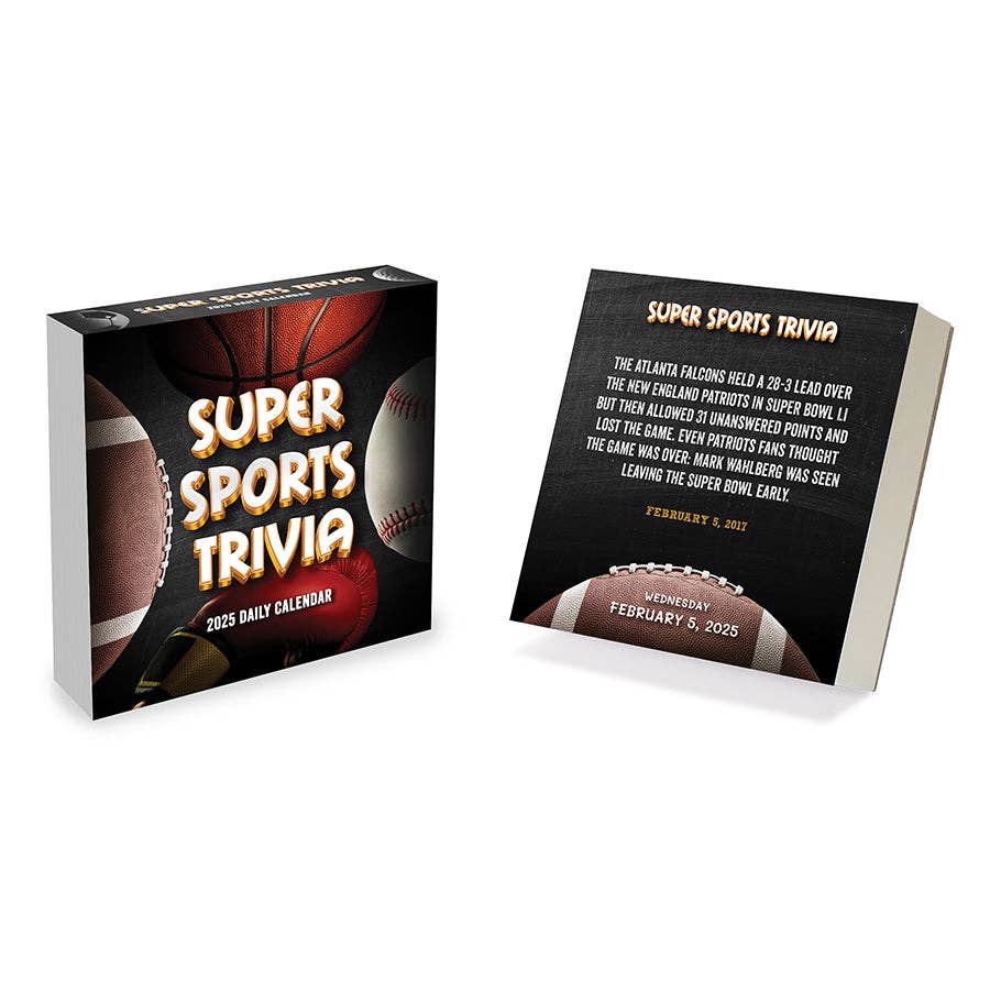 2025 Sports Facts & Trivia Daily Desktop Calendar - Purpose + Passion Boutique