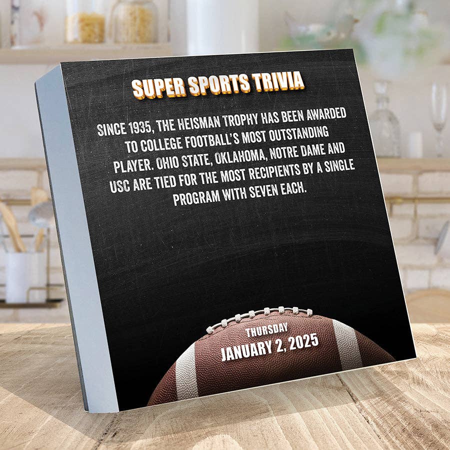 2025 Sports Facts & Trivia Daily Desktop Calendar - Purpose + Passion Boutique