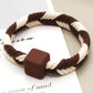 Two Tone Braided Hair Tie (5pcs)