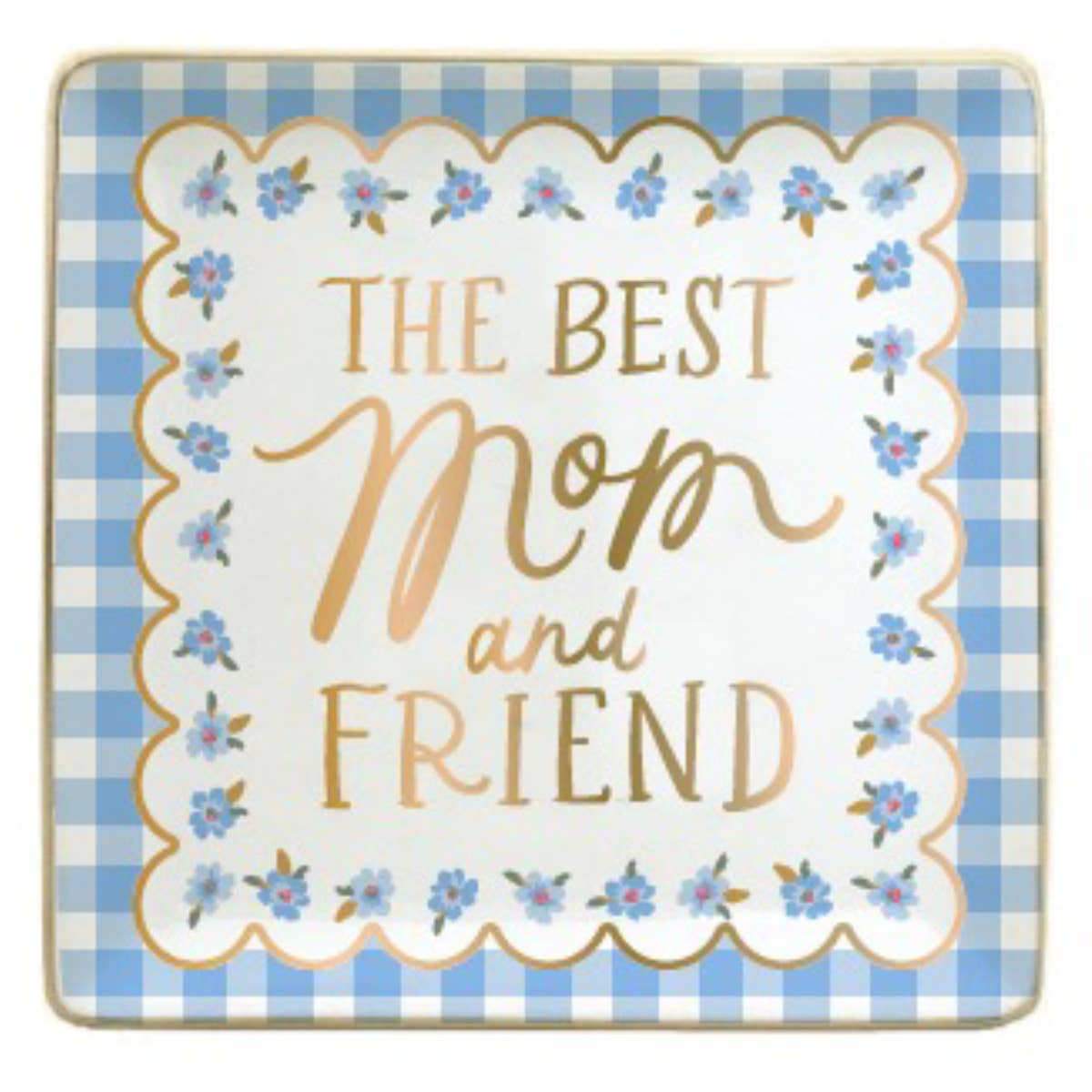 Best Mom and Friend Mother's Day Ceramic Trinket Tray