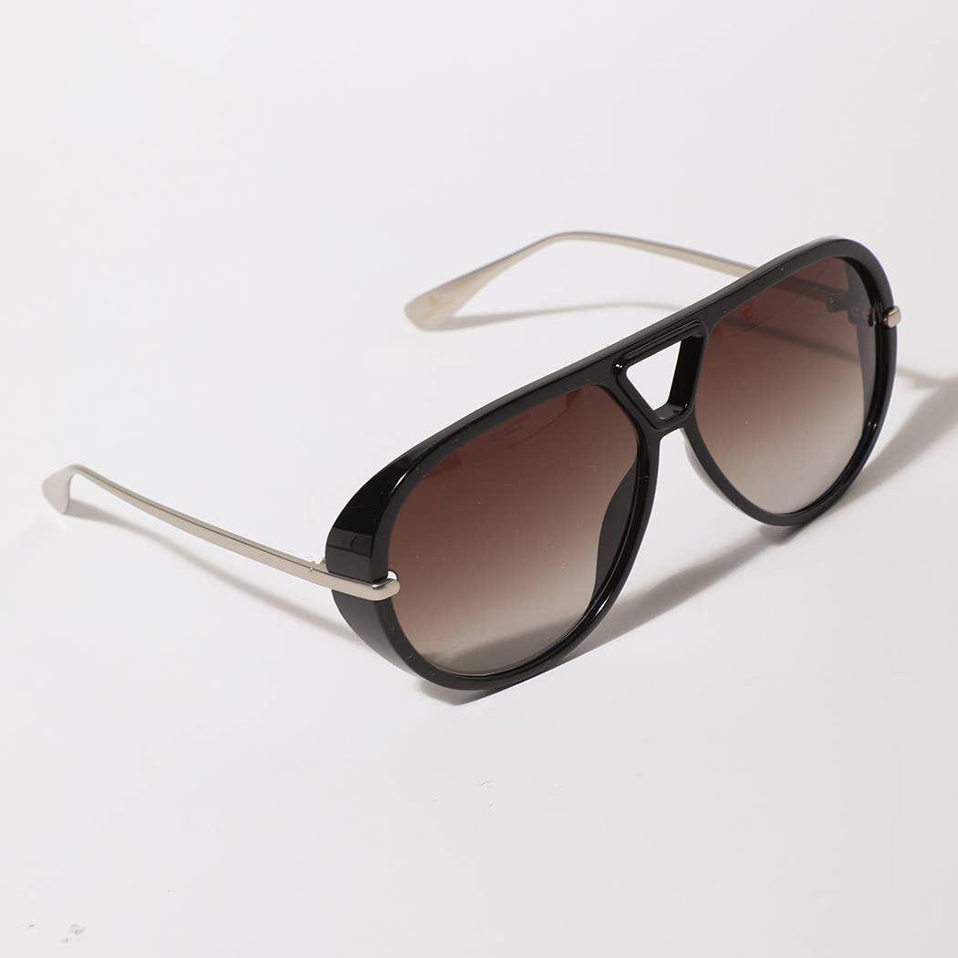 Tinted Lenses Retro Aviator Sunglasses