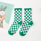 Checkerboard Sporty Socks