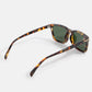 Metallic Accent Square Tortoise Sunglasses