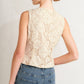 Light Peach Woven Vest