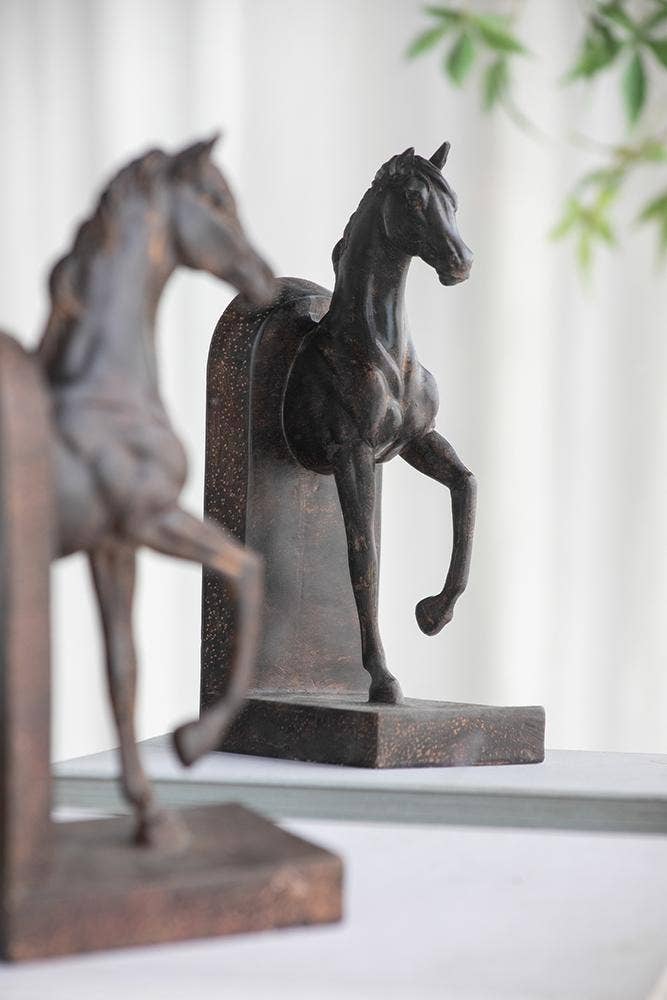 Trotting Horse Bookends (Set of 2)
