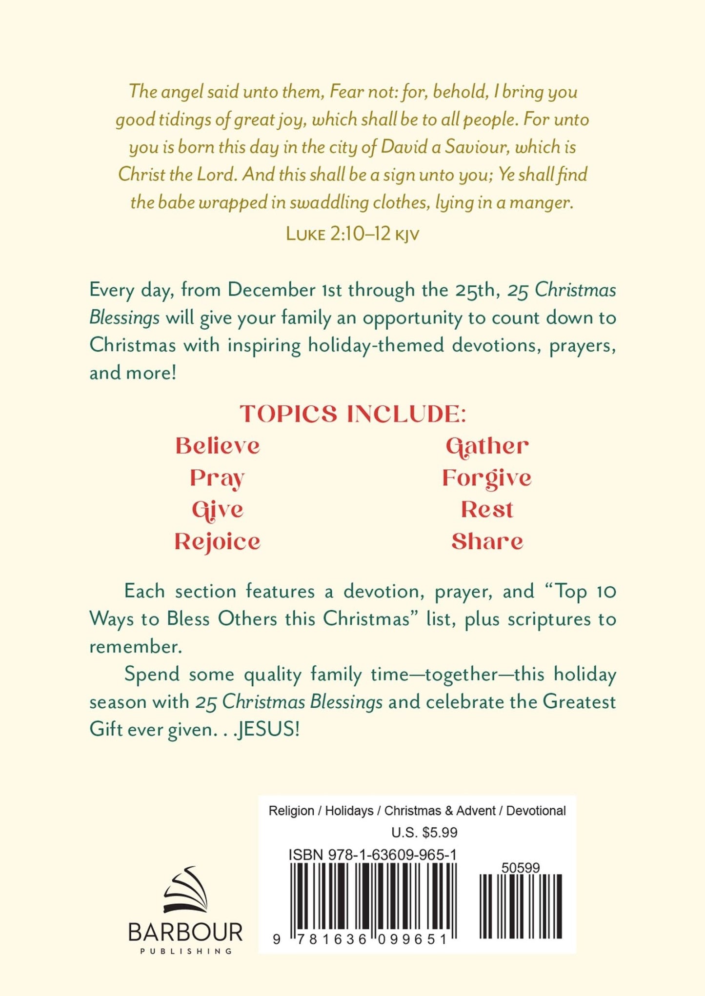 25 Christmas Blessings - Purpose + Passion Boutique