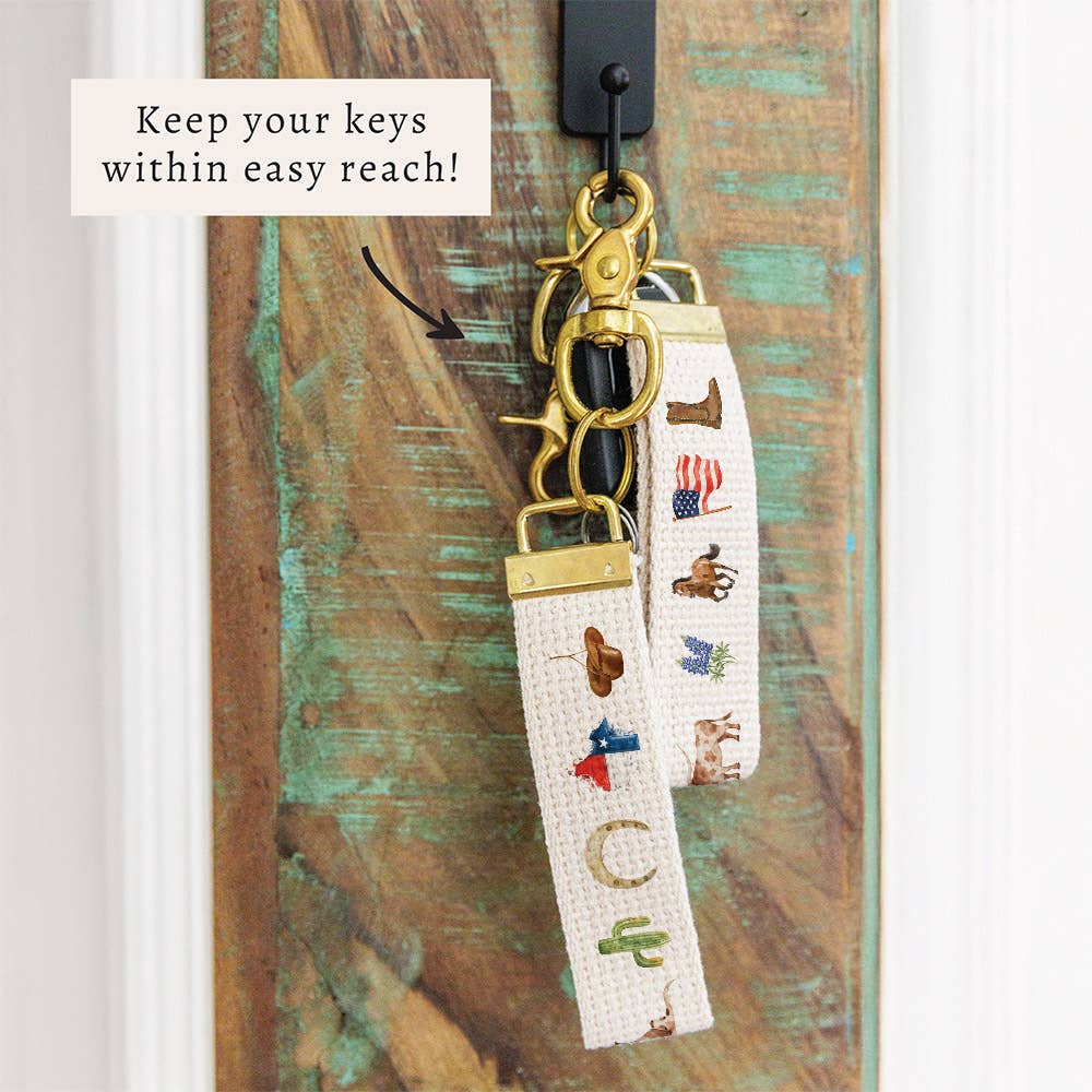 Texas Icons Keychain
