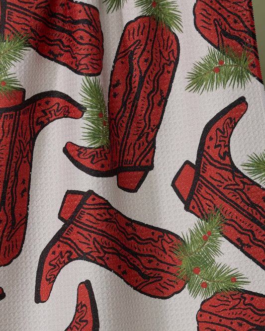 Rodeo Red Tea Towel
