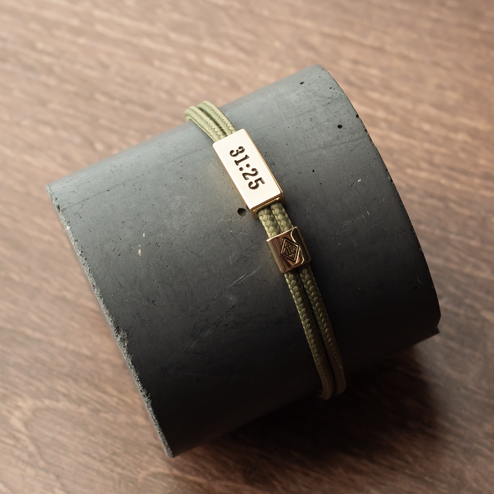 Proverbs 31:25, Be Brave Cord Bracelet