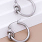 Tarnish-Resistant Waterproof Stainless Steel Hoop Earrings