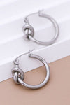 Tarnish-Resistant Waterproof Stainless Steel Hoop Earrings