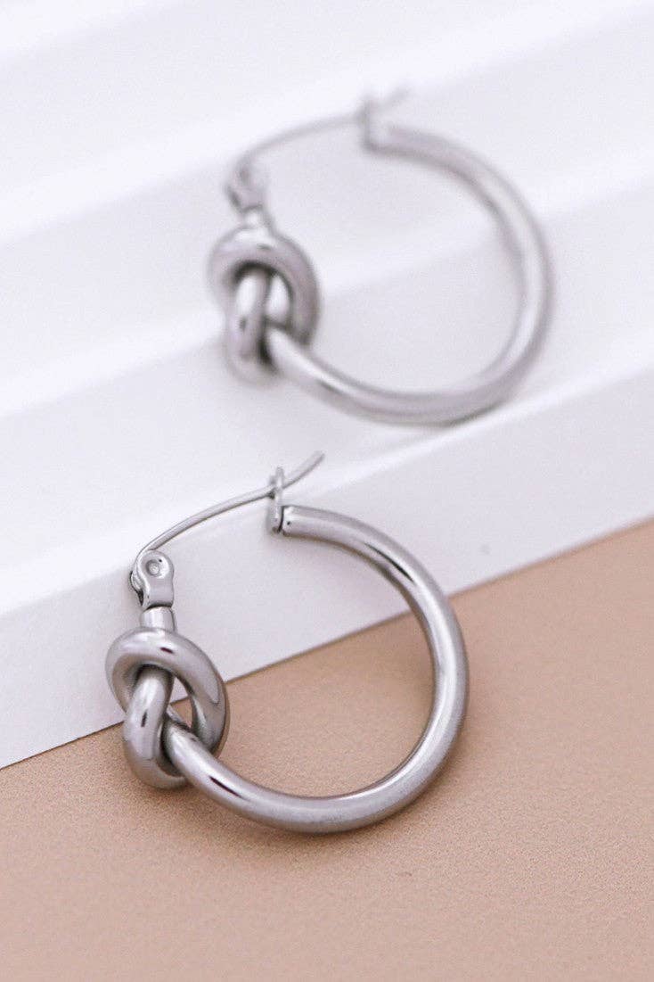 Tarnish-Resistant Waterproof Stainless Steel Hoop Earrings